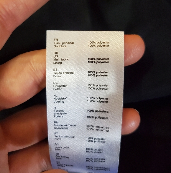 Claudie Pierlot Paris Rififi Dress. Sleeves. Navy Blue. Plumetis Dotted. 6 US. - Picture 9 of 14